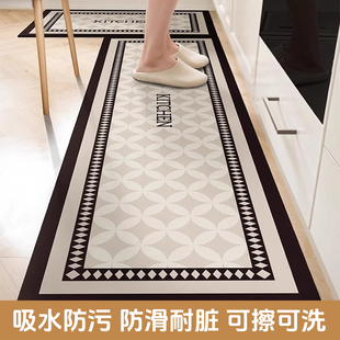 厨房专用地垫防滑防油吸水可擦免洗软硅藻泥2025新款 脚垫速干地毯