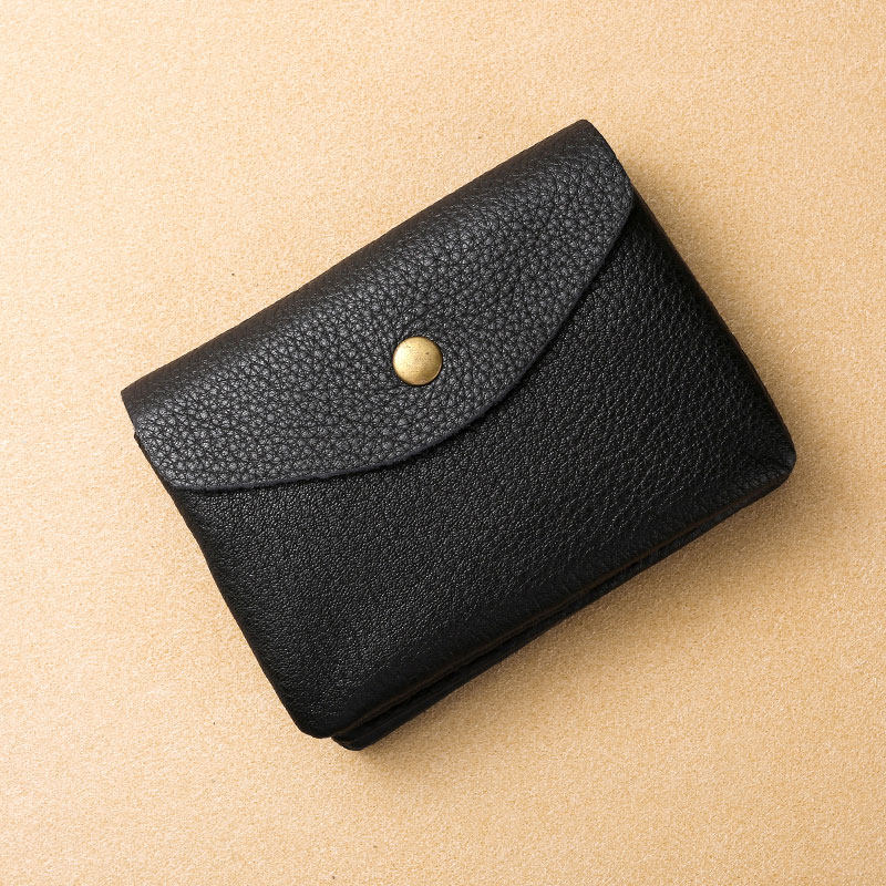 真皮迷你硬币包卡包简约女式牛皮零钱包超薄款女士短款可爱小钱包
