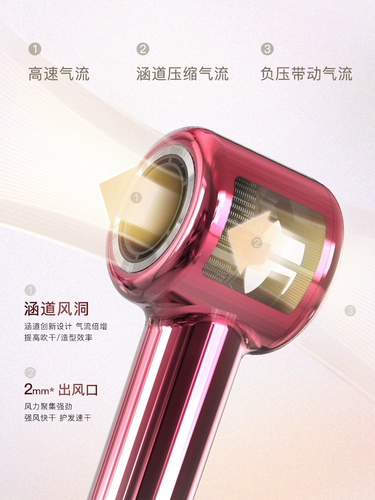 [Версия подарочной коробки] Lancam High -Speed ​​Dricher Dosemer Home сильная ветровая энергия ионный уход за волосами и сухой беспроводной лист