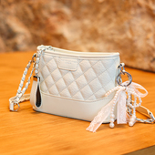 茉妮卡 MUEKA 菱格链条包小香风方形斜挎包2026流浪包女士小包