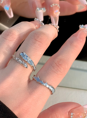 开口戒指荆棘指环开口戒指ins