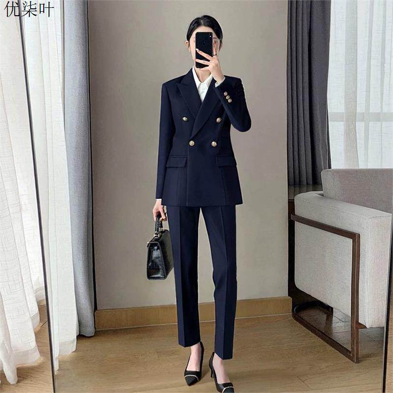 西装套装女2026春季新款干练气质面试职业正装女士休闲西服两件套