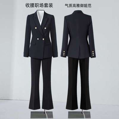 职业西装套装女新款春秋时尚气质女神范酒店面试正装职场工作服