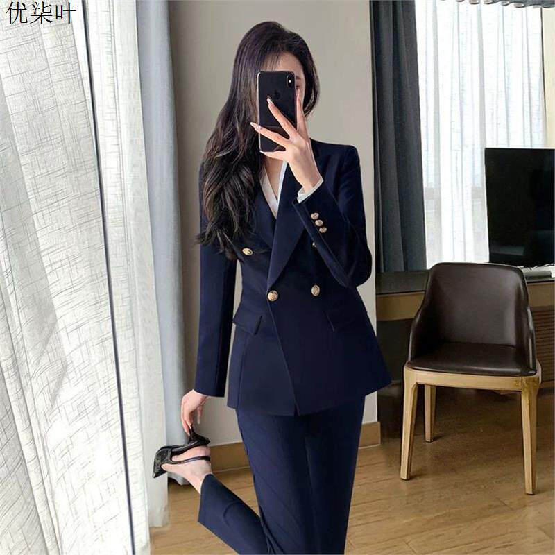 职业西装套装女2026春季新款干练气质时尚正装女士休闲西服两件套
