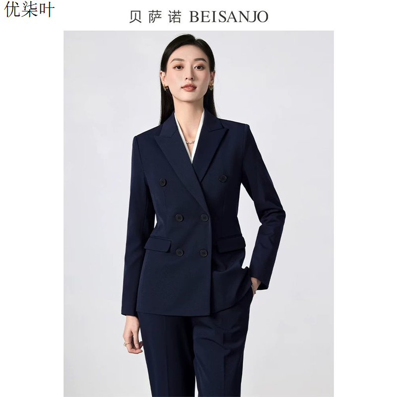 西装套装女2026新款大学生教资面试职业正装高级感西服外套