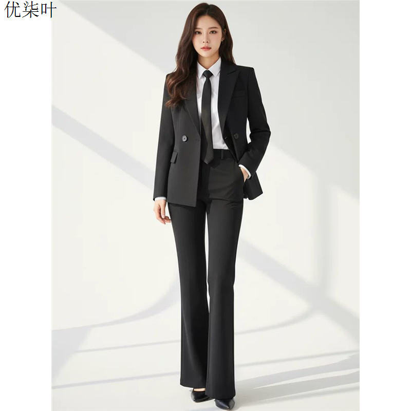 黑色西装套装女2026新款职场面试正装大学生西服公务员职业工作服