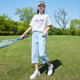 两件套少女高中生韩版 初中生运动套装 班服2026夏季 T恤短袖 七分裤