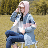 新款 2025秋季 加绒上衣高中女生 女外套风衣加厚中长款 初中学生秋装