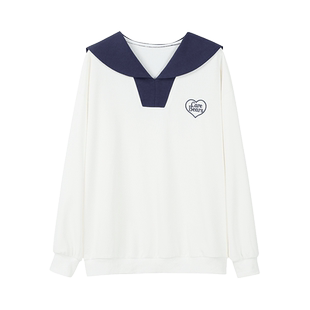 初中女生卫衣绒衫秋装中学生少女15岁秋季两件套高中生休闲运动服