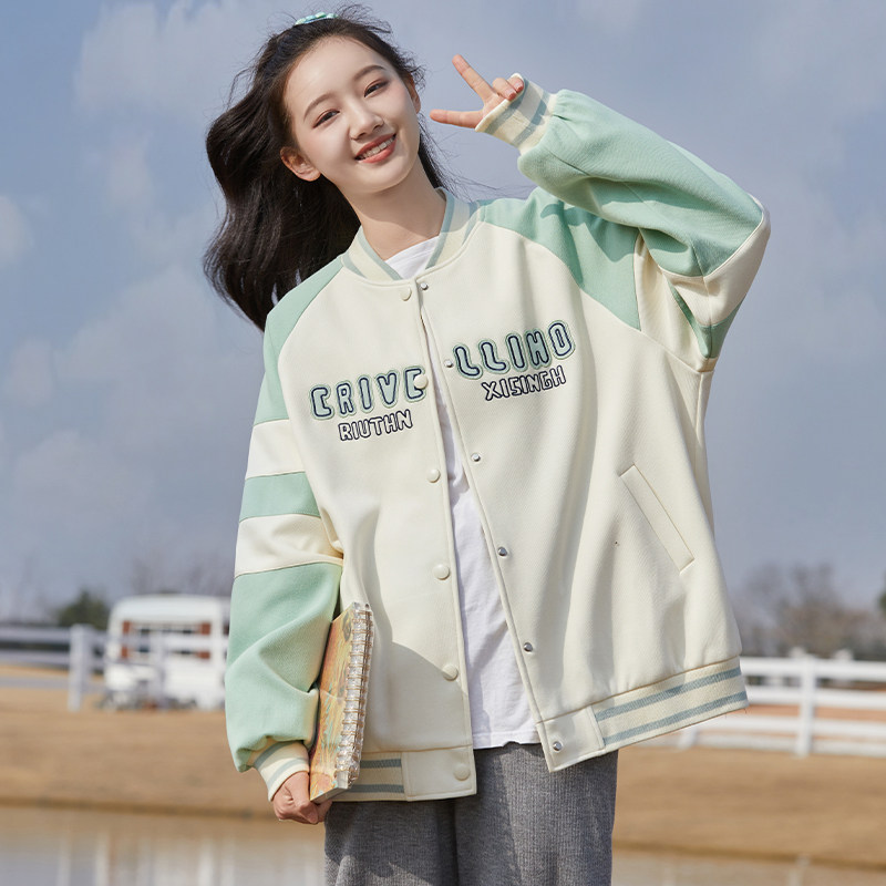 中学生少女时尚套装春秋宽松2025新款青少年潮流