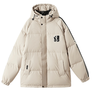 青少年羽绒服少女黑色高初中生90白鸭绒中学生大童学院风时尚外套