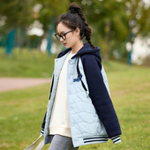 新款 初中生棉衣少女加厚外套短款 棒球服冬装 大童高中生棉服棉袄冬