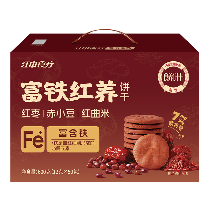 江中食疗富铁红养饼干600g
