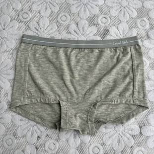 女士内裤 简约日单松紧腰夏季 包臀有弹力中低腰平角裤 薄款 4169 修身