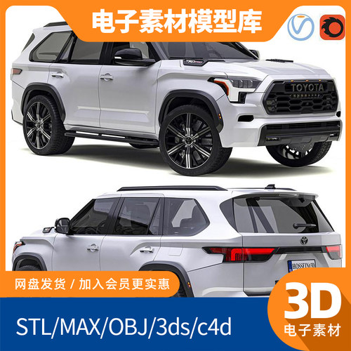 Toyota Sequoia 2023 – 3D Model