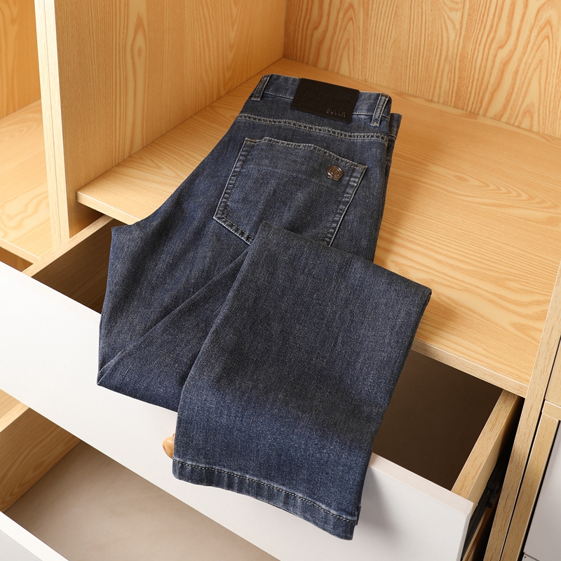 牛仔裤长裤夏季直筒裤弹性