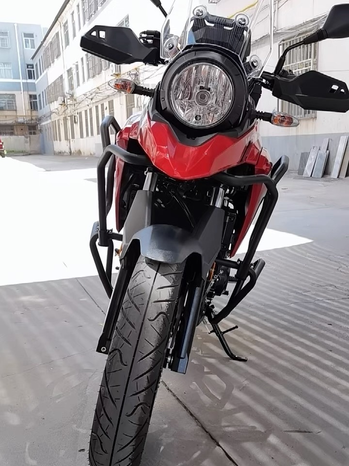 适用豪爵铃木DL250上下护杠改装高强度保险杠防摔护杠改装配件