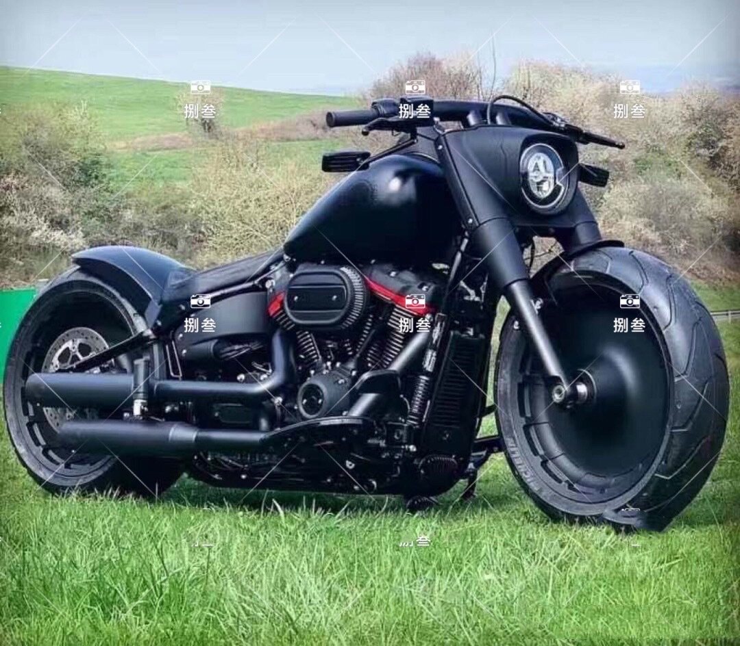 哈雷新款软尾肥仔2818-2022年改装装前挡泥板 短款前泥瓦短前挡泥