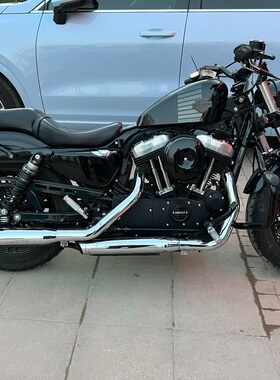 现货哈雷 883 1200 48 72新款Burly改装后靠背后弓背 后靠弓 尾架