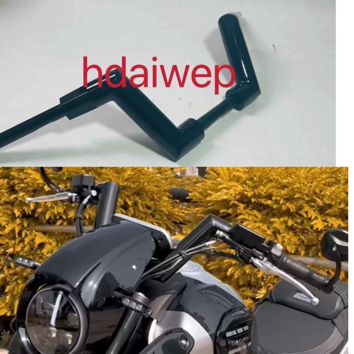 高金雷神THOR1000改装2英寸粗z形闪电回拉车把舒适操控车把加粗