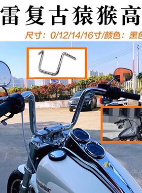 哈雷肥仔路王公路改装加高车把