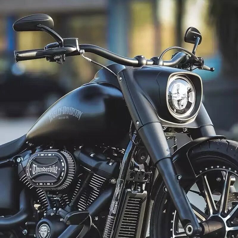 适用于哈雷肥仔软尾 路王 突破者改装海鸥车把改装大雁把车把