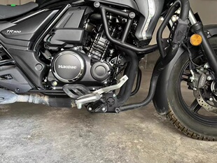 适用豪爵TR300改装前移加长脚踏配件 tr300后移舒适脚踏改装配件