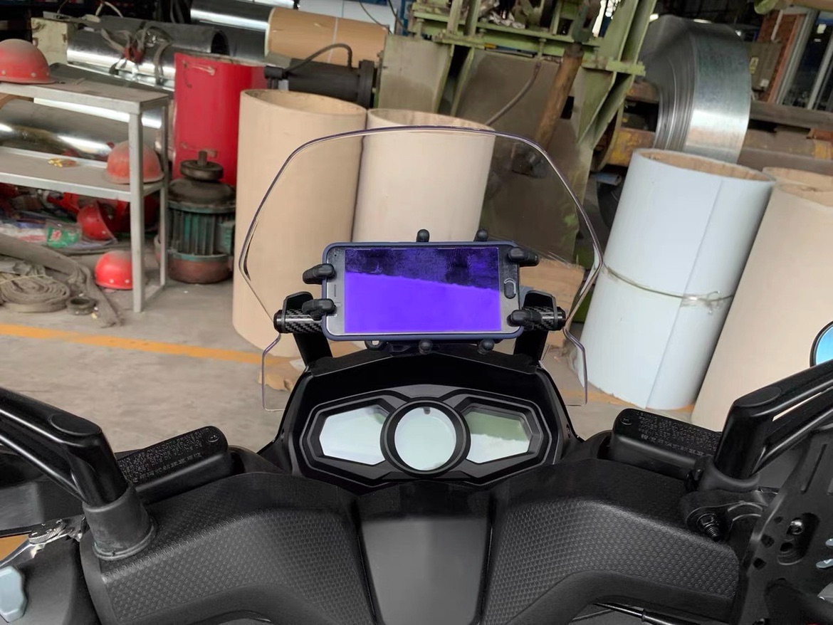 适用光阳RKS150/Racing X150改装多功能扩展支架横杆导航手机支架