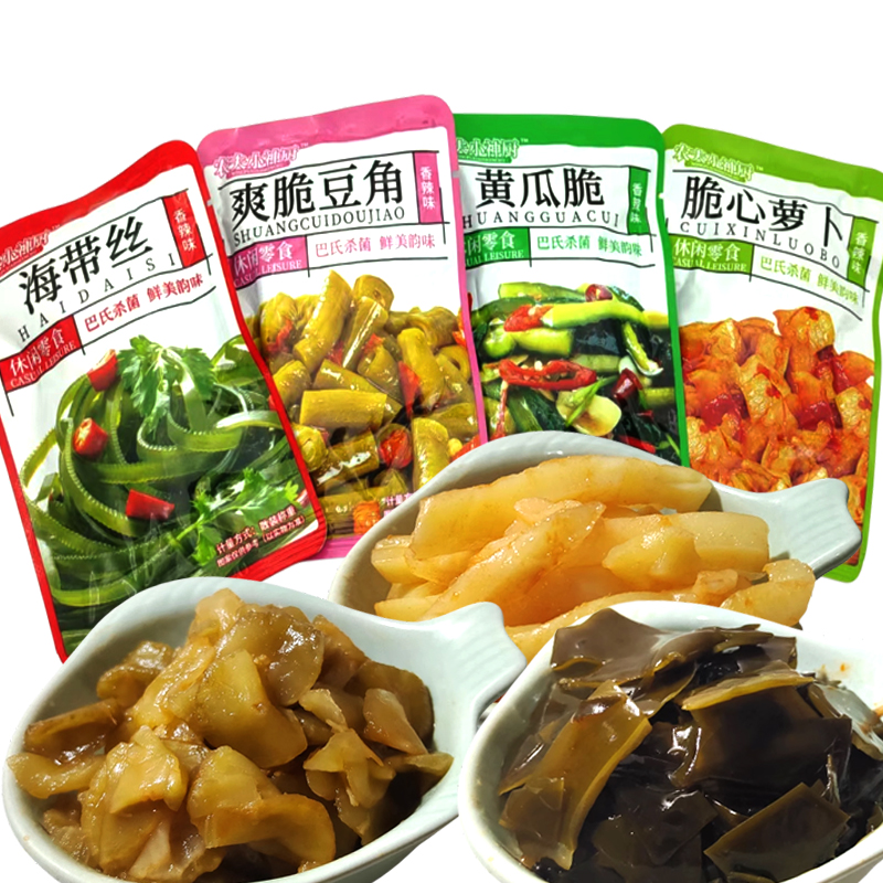 多味蔬菜素食藕丁萝卜零食下饭菜
