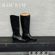 塑型马皮鞋 RIM RIM2025秋冬新款 骑士靴高筒平底复古显瘦过膝长靴