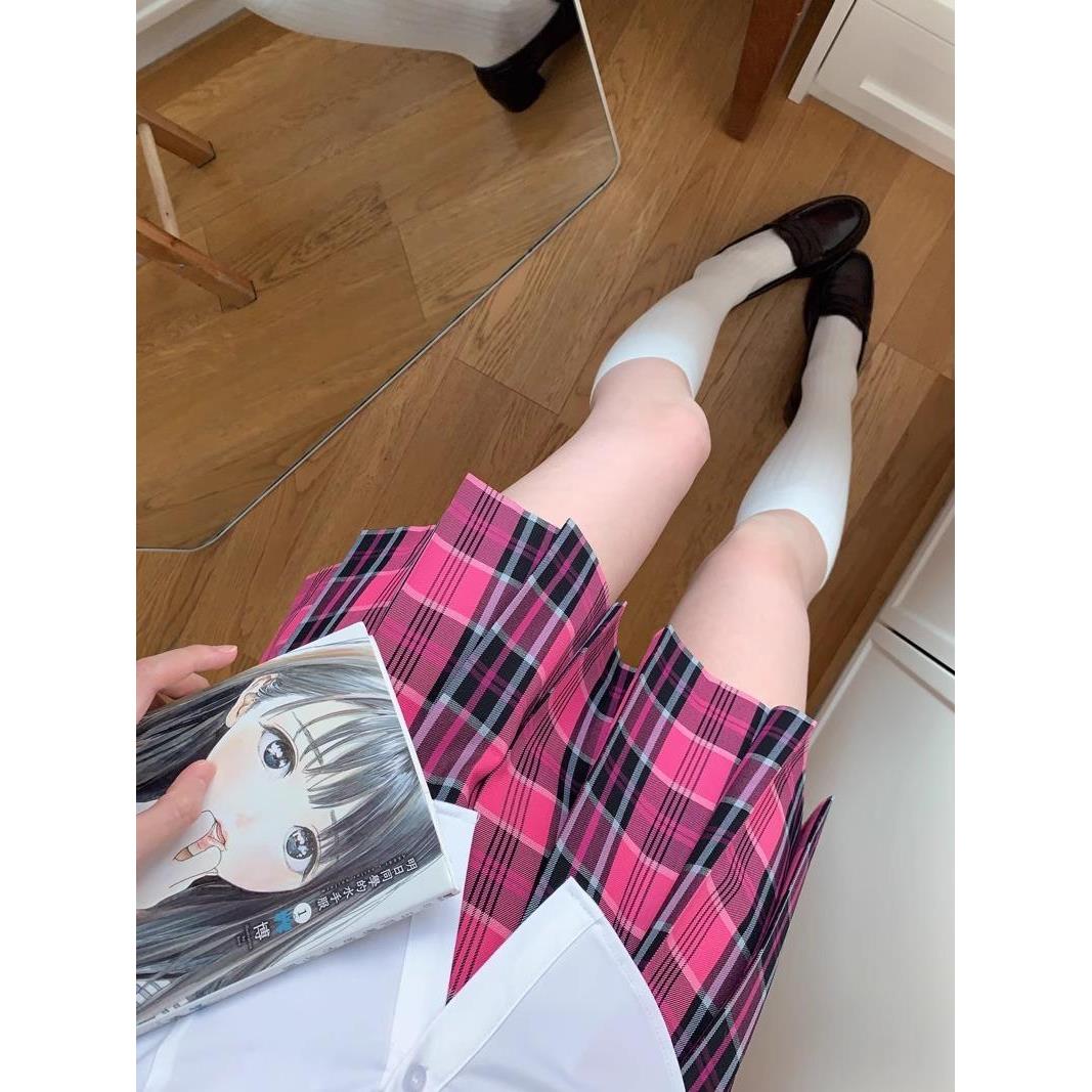 原创正版小玫jk制服格裙女春夏季日系学院风百褶半身裙女套装2025
