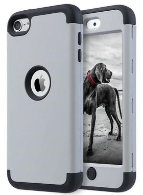 屏幕防摔全包适用iPod touch7手机壳硅胶双层苹果iTouch5/6磨砂套