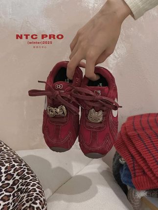 2025冬款新品NTC儿童潮鞋加绒保暖轻便防滑学生运动阿甘鞋德训鞋