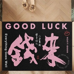 高级感入户门地垫家用门口除尘脚垫进门丝圈蹭土防X滑可裁剪地毯