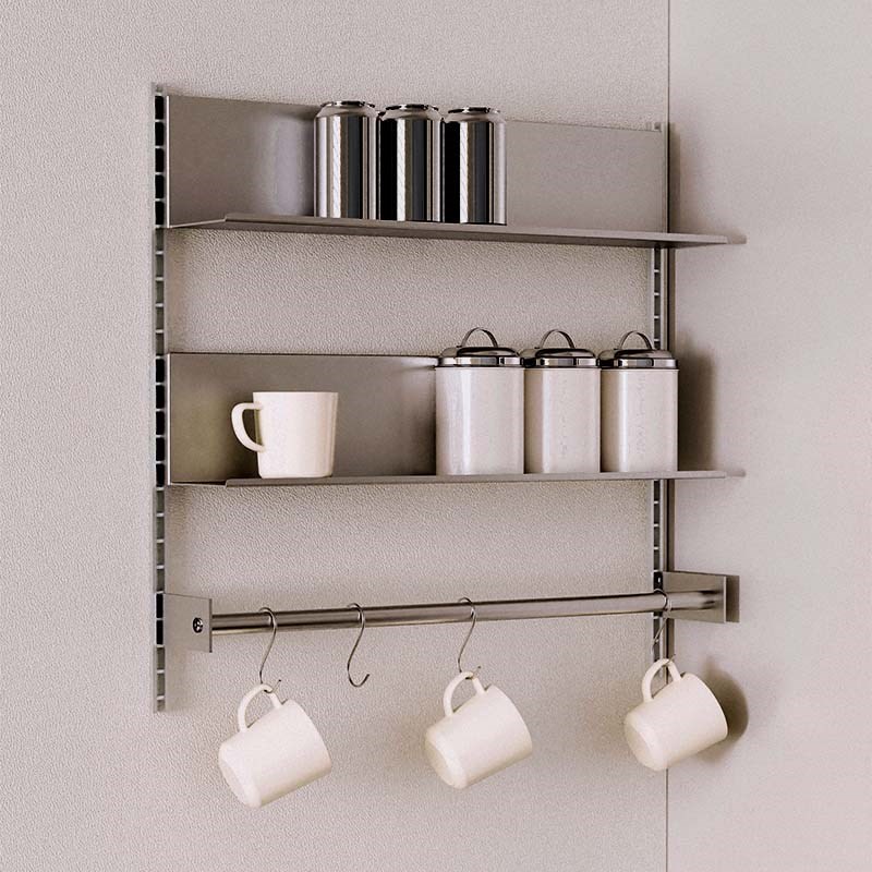 阿崔造屋定制陈列架收纳架墙壁展示金属墙面L隔板墙上壁挂C1置物