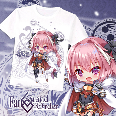 Fate/Grand Order玉藻猫阿福FGO斯卡哈宫本武藏动漫夏季短袖T恤