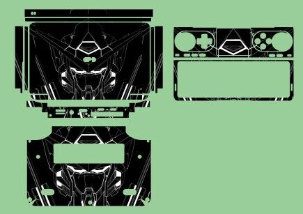 适用于2023 2024 GPD Win Mini 7寸ACD面+侧边膜保护贴纸可订制图