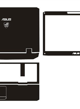 适用于华硕ASUS G75 G75VW G75VX专用ABC面贴膜 贴纸 保护膜