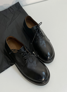 brief marsell马赛尔英伦风小众单鞋增高厚底鞋复古小皮鞋男2950