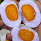 湖北沙湖70克 10枚农家泥腌不咸生咸鸭蛋盐蛋黄起沙不流油