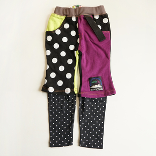 子110 儿童纯棉长裤 休闲印花弹力裤 男孩女孩时尚 130cm7618 童装