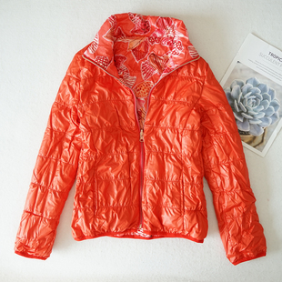 大童女孩双面穿棉服轻便童装外套女童新年装儿童冬装上衣棉袄7780