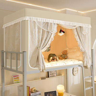 无涂层梭织布学生遮光床帘蚊帐