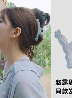 发抓韩版透明糖果色抓夹