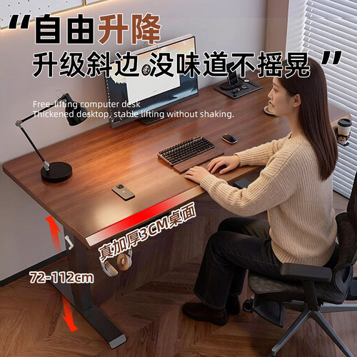 升降电脑桌儿童学习桌子写字桌