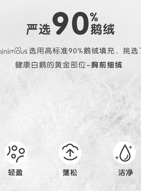 宝宝白鹅绒上衣外套冬季婴儿保暖秋冬款小童可爱超萌连帽羽绒服