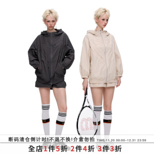 休闲运动风套装 防晒风衣夏季 外套短裤 女 薄款 SUMIYAKI