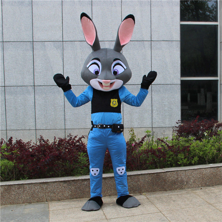 出租疯狂动物城朱迪兔子cosplay卡通人偶公仔服成人表演道具服装