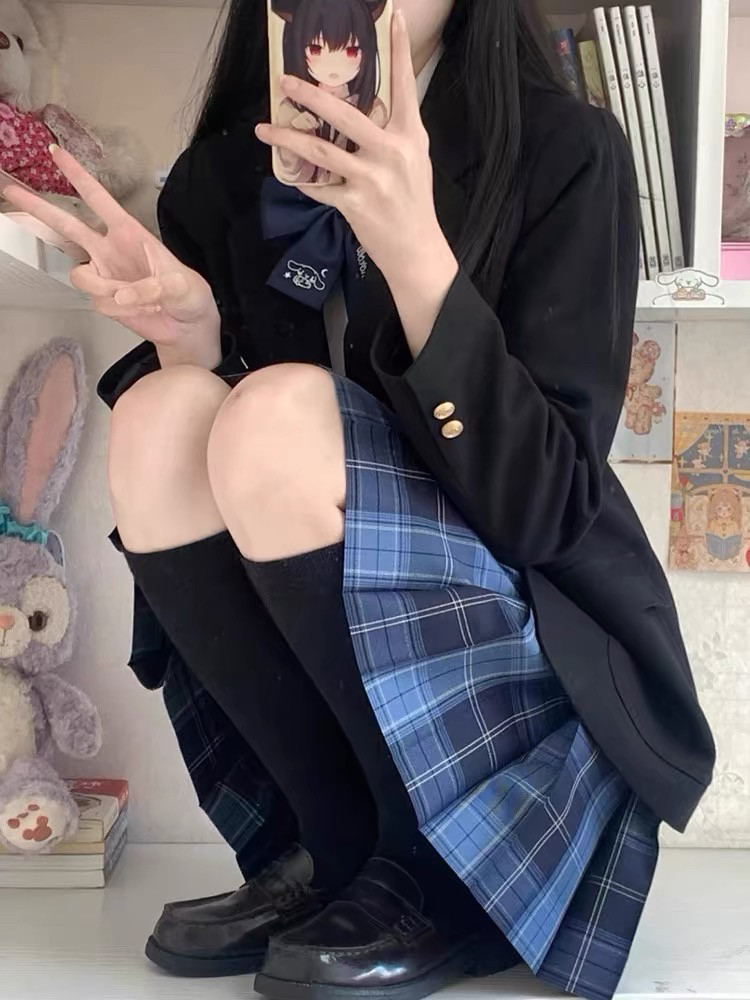 原创长袖jk制服日系西服套装图片
