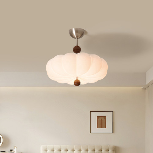 高级感中古奶油风卧室餐吊吊灯